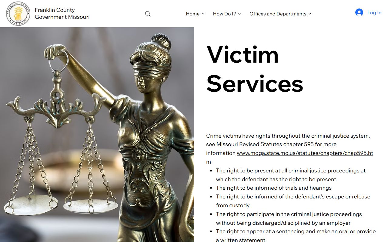 Franklin County criminal court records and victim services source