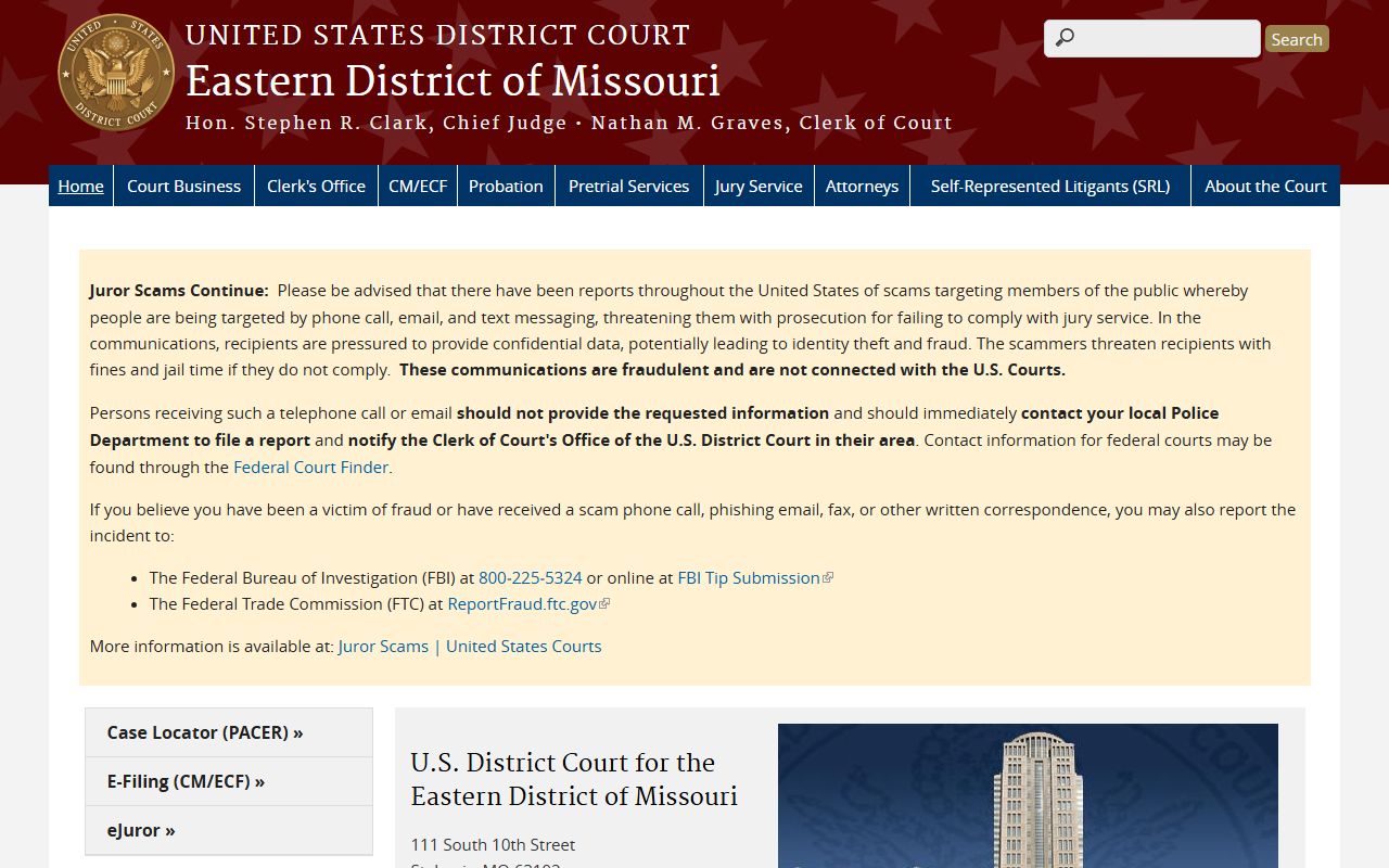 Franklin County Circuit Court and federal court distinction