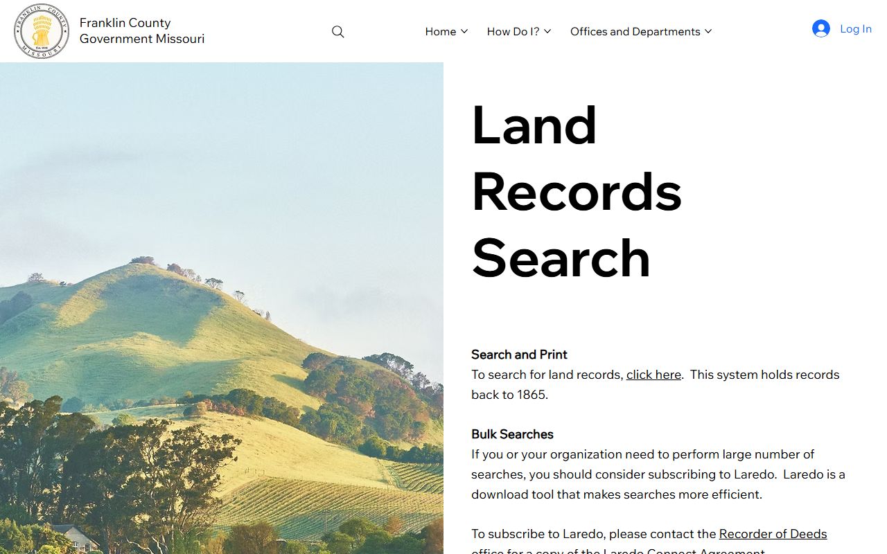 Franklin County marriage records Recorder online records search