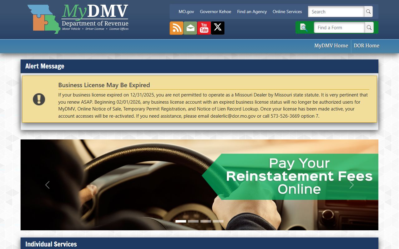 Franklin County traffic court records MyDMV driver services distinction